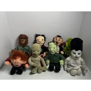 UNIVERSAL STUDIOS MONSTERS Stuffins 8" Plush Set of 8 CVS Exclusive 1999 VTG HTF